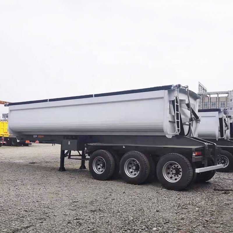 High quality 3 axle 34 ton side tipper trailer /dump semi trailer for sale South Africa