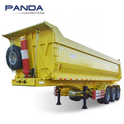 Tri axle 40 foot sloper stag tipper trailers steel end dump grain gravel semi trailer for sale