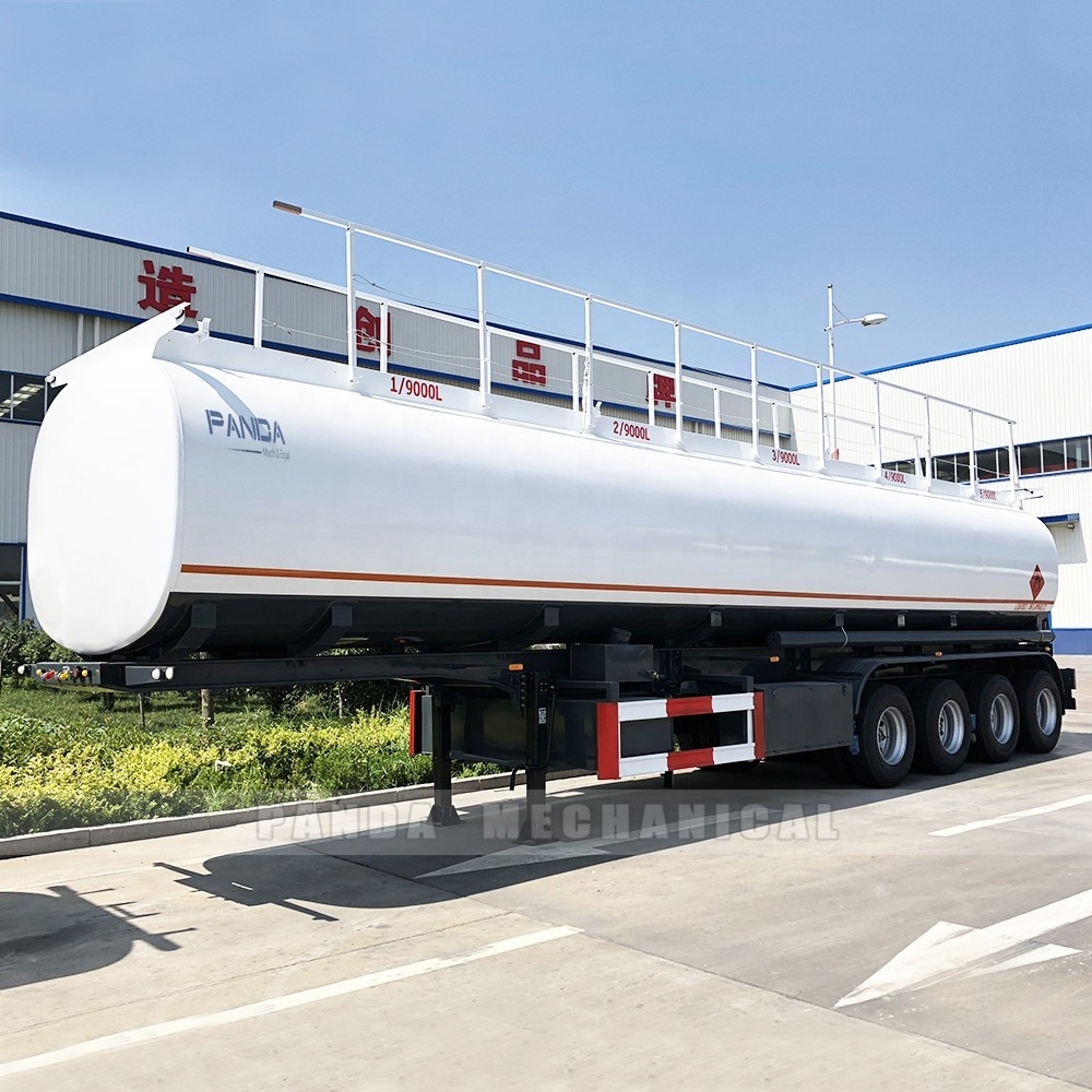 42000lts to 63000 Liters Capacity Gasoline Diesel Tank Trailer Fuel Tanker Semitrailer Panda Truck Trailers Semi-trailer Q345 0%