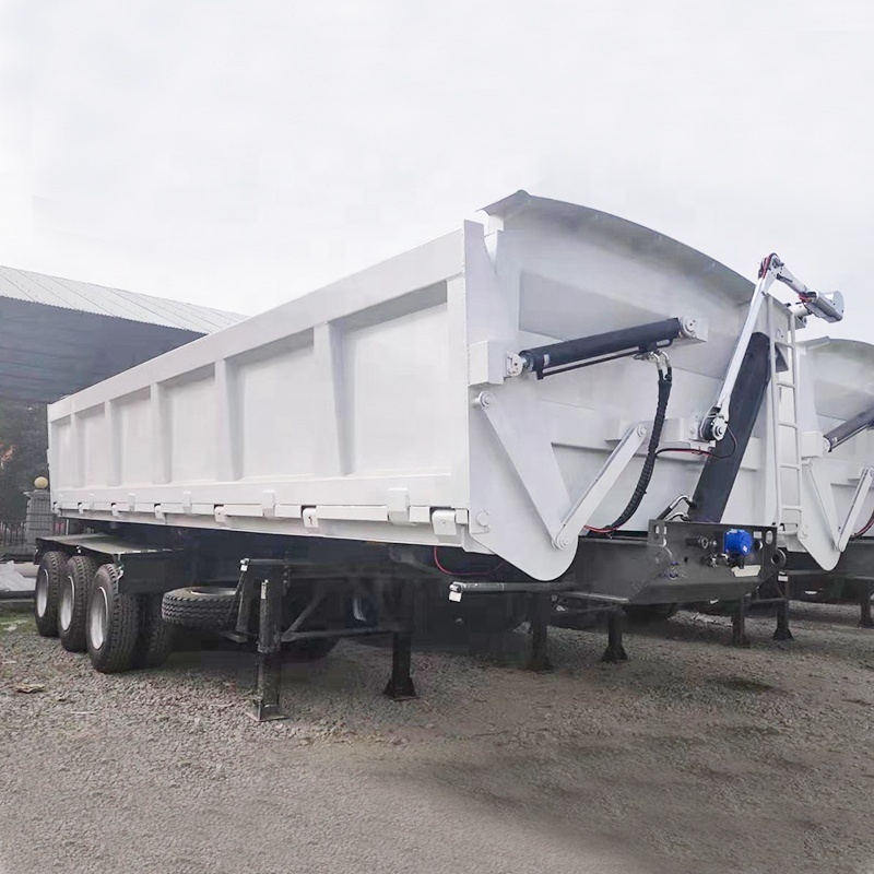 High quality 3 axle 34 ton side tipper trailer /dump semi trailer for sale South Africa