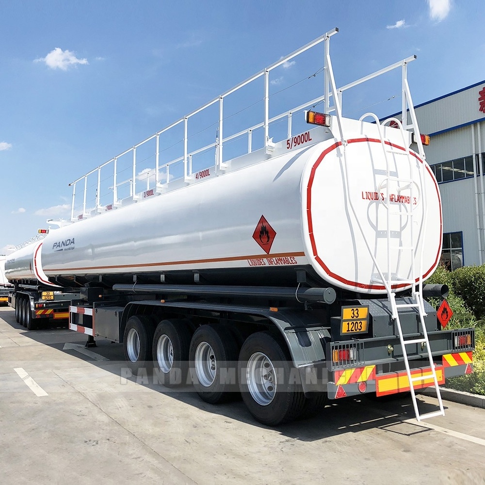 42000lts to 63000 Liters Capacity Gasoline Diesel Tank Trailer Fuel Tanker Semitrailer Panda Truck Trailers Semi-trailer Q345 0%