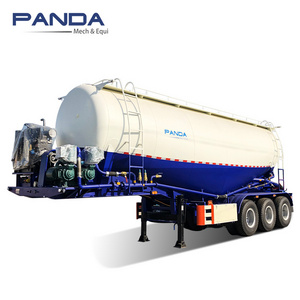 V type 40cbm Cement Tanker Semi Trailer 50tons dry bulk powder tank truck trailer for tansporters