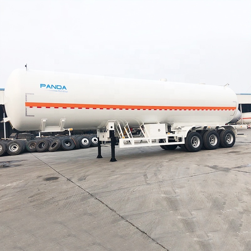 liquid 56m3 58m3 gas propane transport tank truck lpg road tanker semi trailers for sale