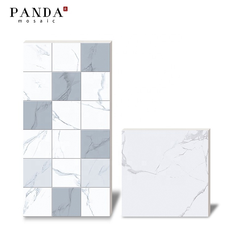 China Italy Design Marble Look Glazed Porcelain Ceramic wall Tiles customized 300*600 multi pattern nature stone floor tile