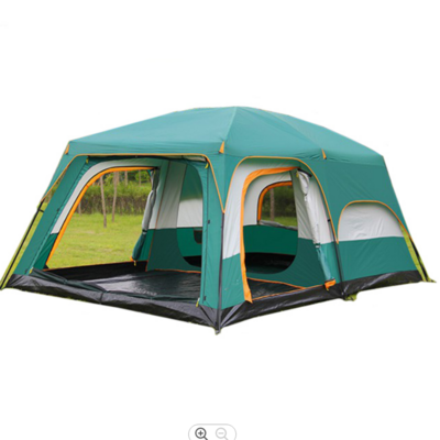 Waterproof two room and one hall Big Outdoor Luxury 8-12 Person fun camp Large Luxury Wind Resistant Family Camping Tent