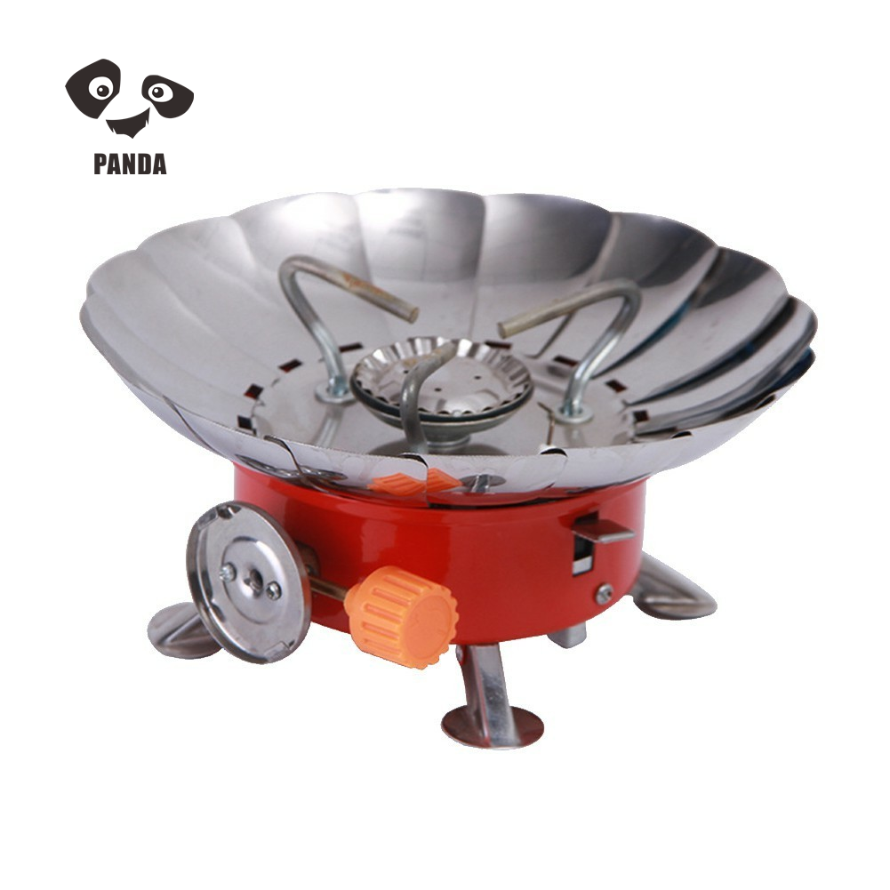 Outdoor Butane Gas Cartridge Windproof Camping Stove Lotus Gas Burner Stove Mini Portable Cooking Picnic Gas Stove