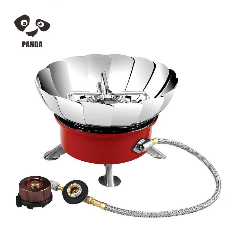 Outdoor Butane Gas Cartridge Windproof Camping Stove Lotus Gas Burner Stove Mini Portable Cooking Picnic Gas Stove