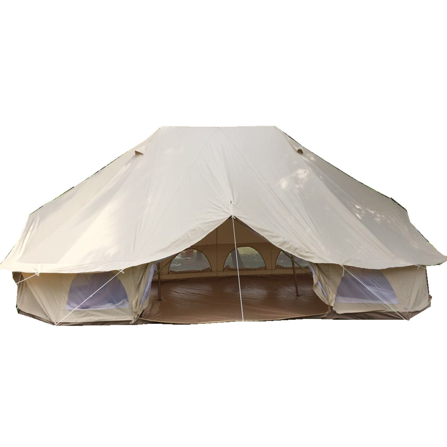 Luxury Outdoor Waterproof Four Season Safari 3m 4m 5m 6m 7m Large Glamping Family Camping Yurt Canvas Bell Emperor Tent