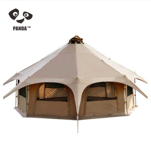 New Design Factory Price Wholesale Outdoor Camping Waterproof Indian Cotton Canvas Glamping Bell Luxury Mongolian Yurt Tents