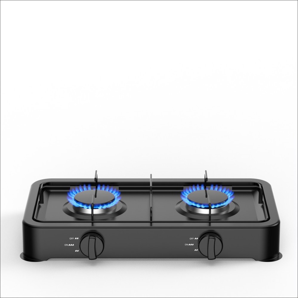 Portable Household Commercial Mini 2 Burners Table Top Double Gas European style simple Small headed outdoor stove