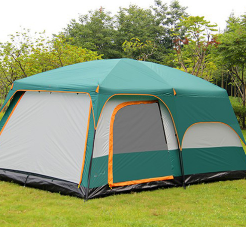 Waterproof two room and one hall Big Outdoor Luxury 8-12 Person fun camp Large Luxury Wind Resistant Family Camping Tent