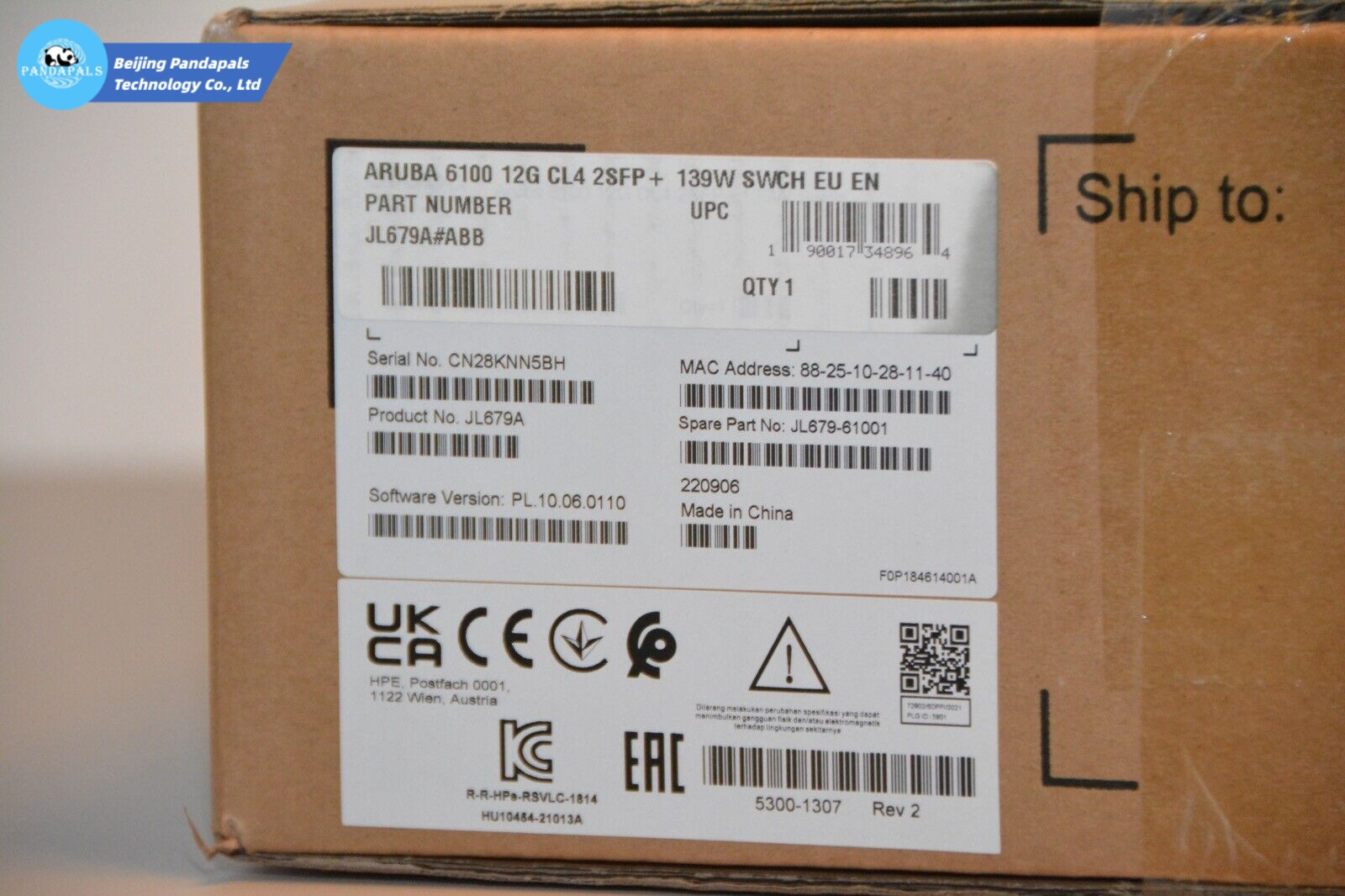 Original new Aruba gigabit ethernet 1g sfp 12 port switch JL679A