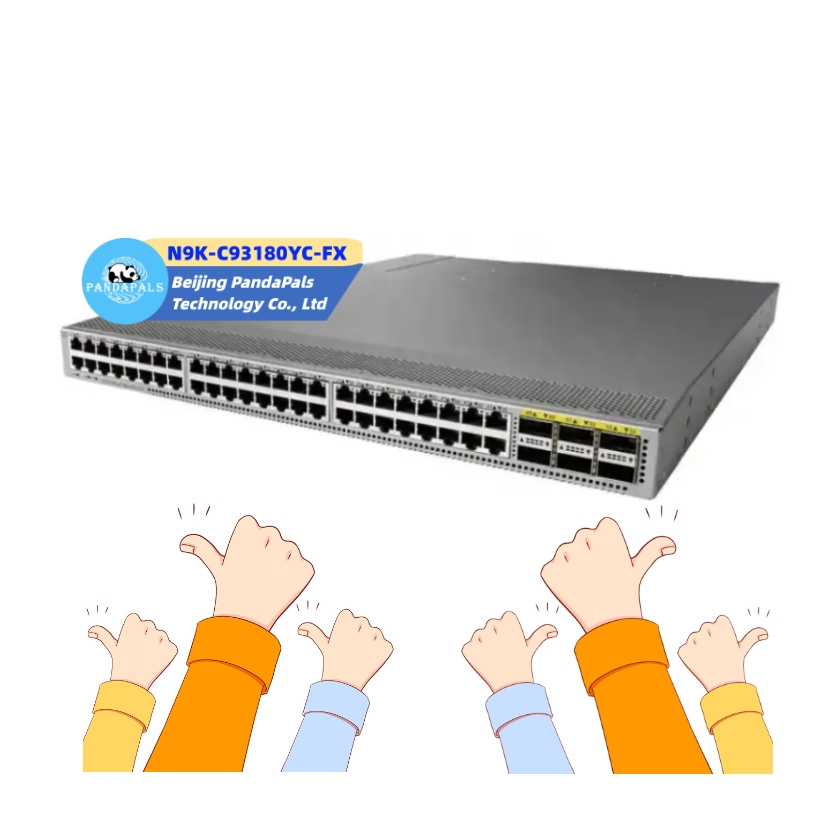 Original New Ciscos N9K-C93180YC-FX 48 ports 10g rj45 poe switch with sfp port network switch