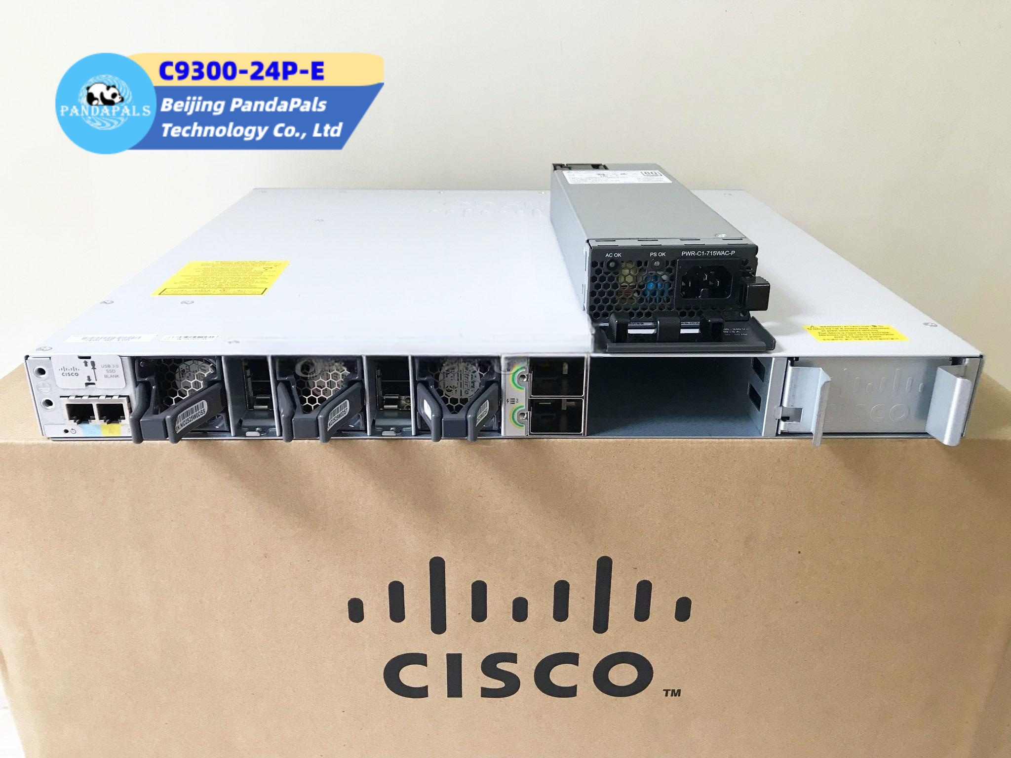 Original New Ciscos C9300-24P-E Catalyst 9300 24-port PoE+ 24 port sfp poe network switch