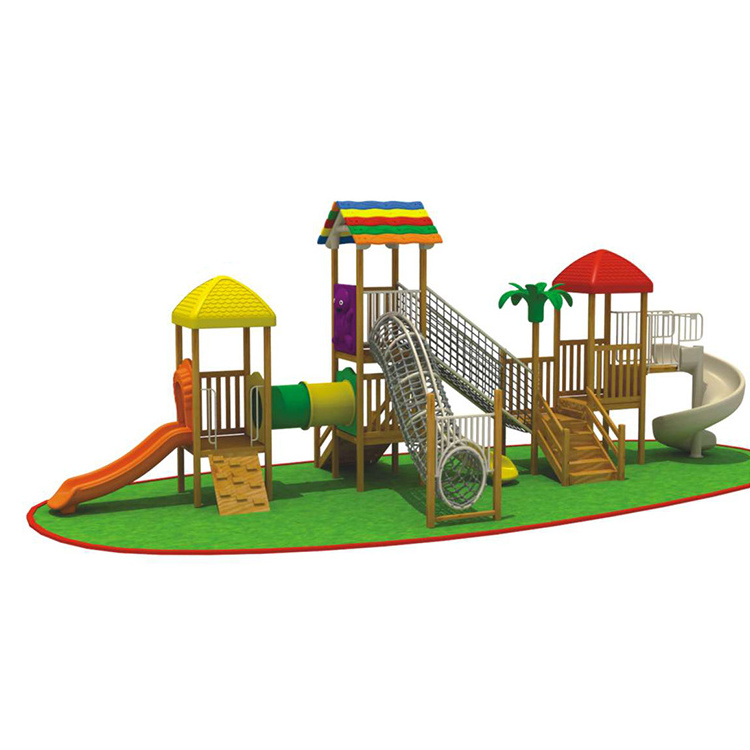 Best prices excellent quality commercial attractive children fitness wooden outdoor playground equipment