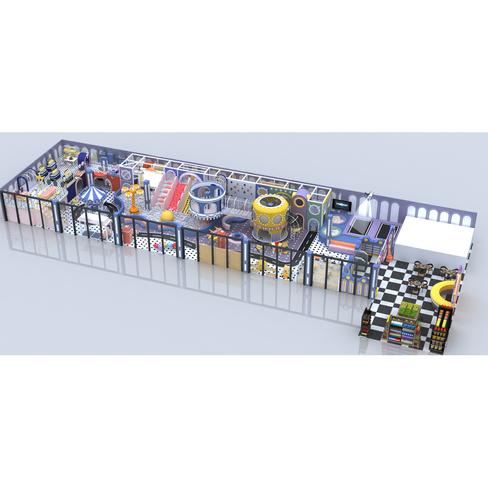 Environmentally friendly, safe and cost-effective indoor playground equipment of commercial indoor