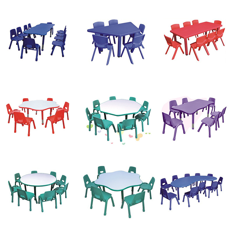 Factory Direct Plastic Kindergarten Tables and Chairs for Preschool Furniture For Sale Kindergarten Furniture