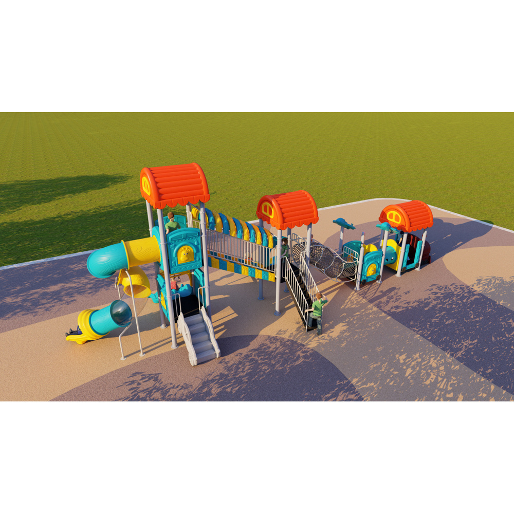 kids slides outdoor plastic playground equipment small  outdoor playground for children play set ship