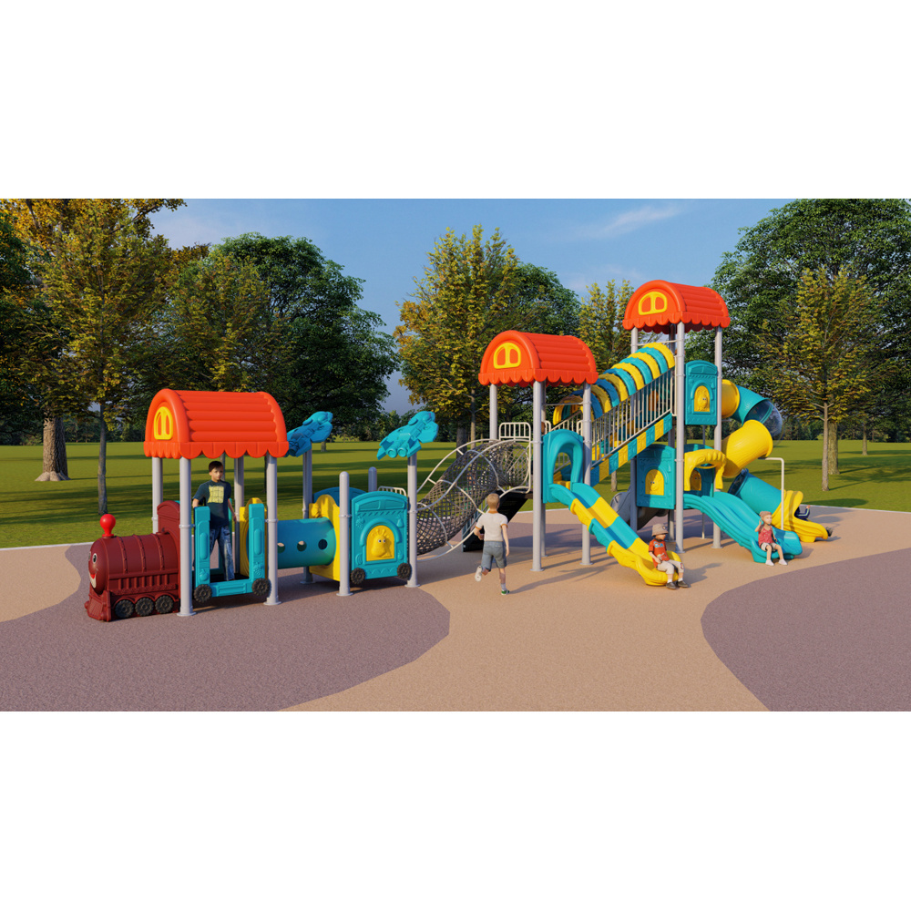 kids slides outdoor plastic playground equipment small  outdoor playground for children play set ship