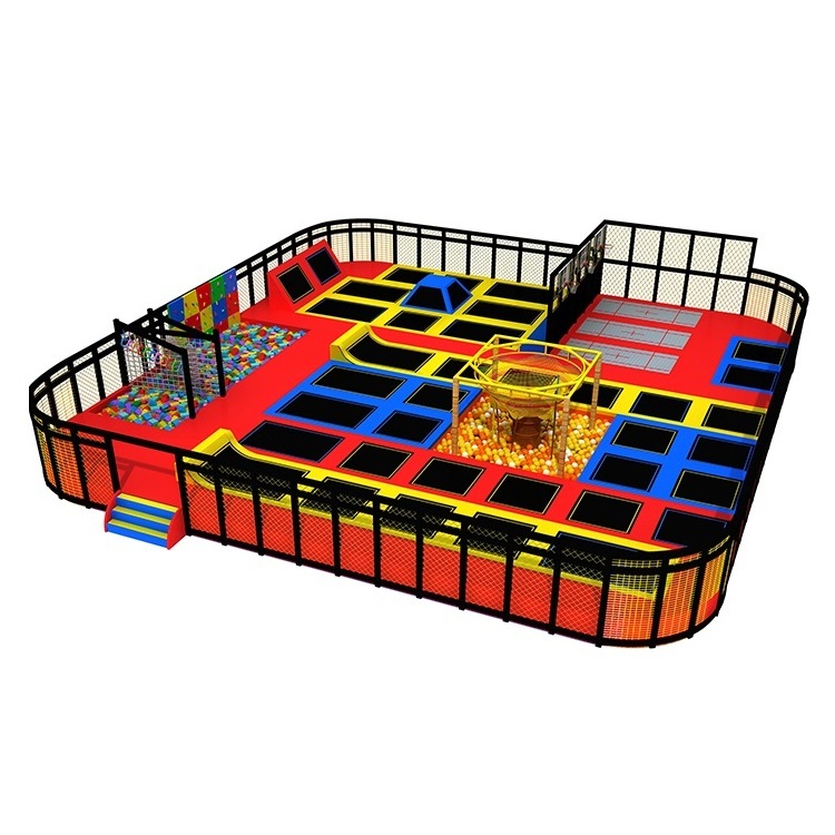 commercial children trampoline indoor soft play slide playground equipment for sale