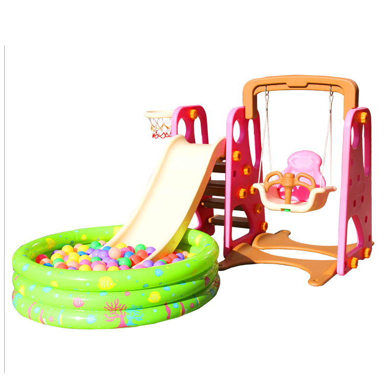 Good Quality Combination Slide Indoor Plastic Slide for Kids with Ball Pool and Swing Indoor Playground