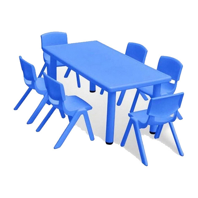 Kids daycare center plastic furniture kindergarten plastic furniture plastic table for sale