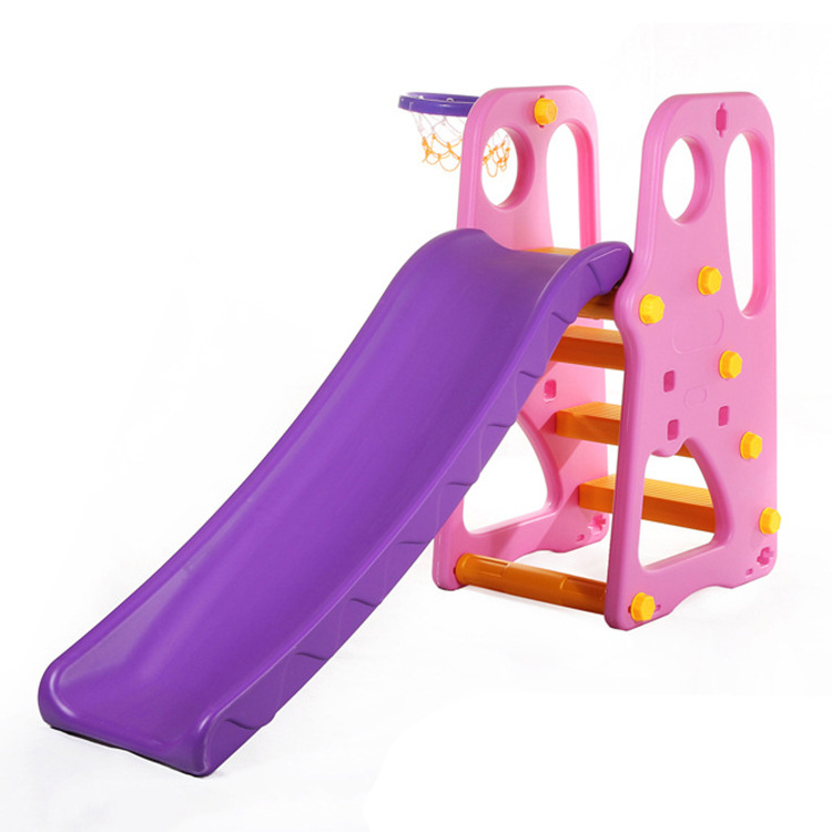 Kids indoor home small plastic slide toys with swing for sale for children play garden