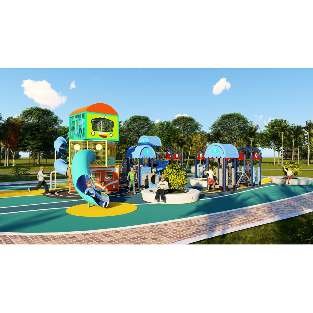 kids slides outdoor plastic playground equipment small  outdoor playground for children play set ship