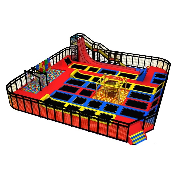 commercial children trampoline indoor soft play slide playground equipment for sale