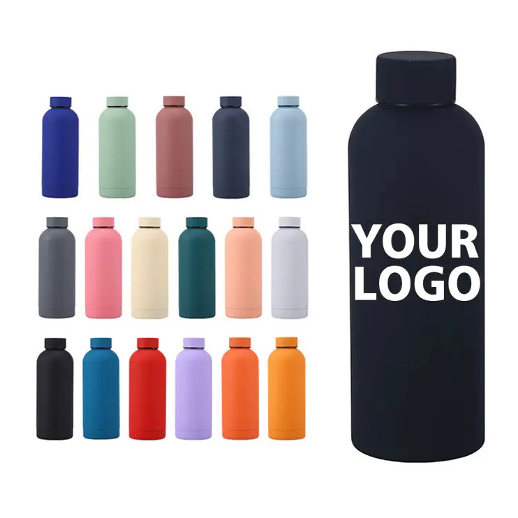 Factory double wall stainless steel cup insulated drink bottle tumbler thermal water bottles with custom logo