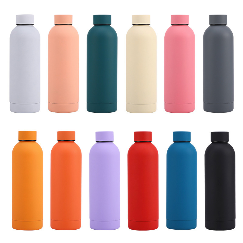 Factory double wall stainless steel cup insulated drink bottle tumbler thermal water bottles with custom logo