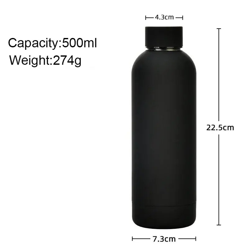 Factory double wall stainless steel cup insulated drink bottle tumbler thermal water bottles with custom logo