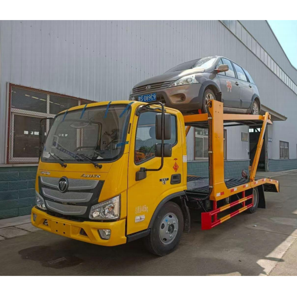 10 tons two sliding platforms tow truck for hot sale double deckers wrecker truck for sale