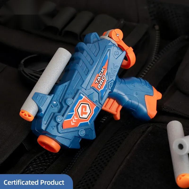 PANDAS Hot Selling Soft-bullet toy guns certified manual strong ice XV-B Safe Shooting Game Blue indoor outdoor toys for kids