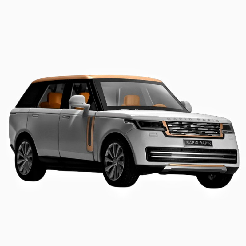 1:24 diecast model car Range Rover SUV sound light pullback doors open decorate collect metal model car toys