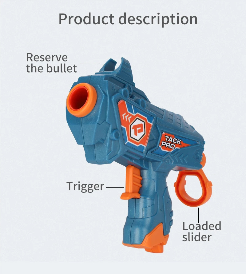 PANDAS Hot Selling Soft-bullet toy guns certified manual strong ice XV-B Safe Shooting Game Blue indoor outdoor toys for kids