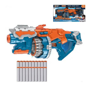 PANDAS Hot Selling Soft-bullet toy guns certified Electric 20-round soft gun Safe Shooting Game Blue indoor outdoor toys