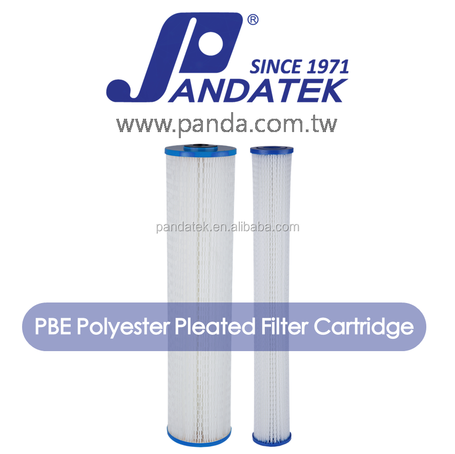 Polyester pleated filter cartridge, swimming pool filter cartridge, spa cartridge filter