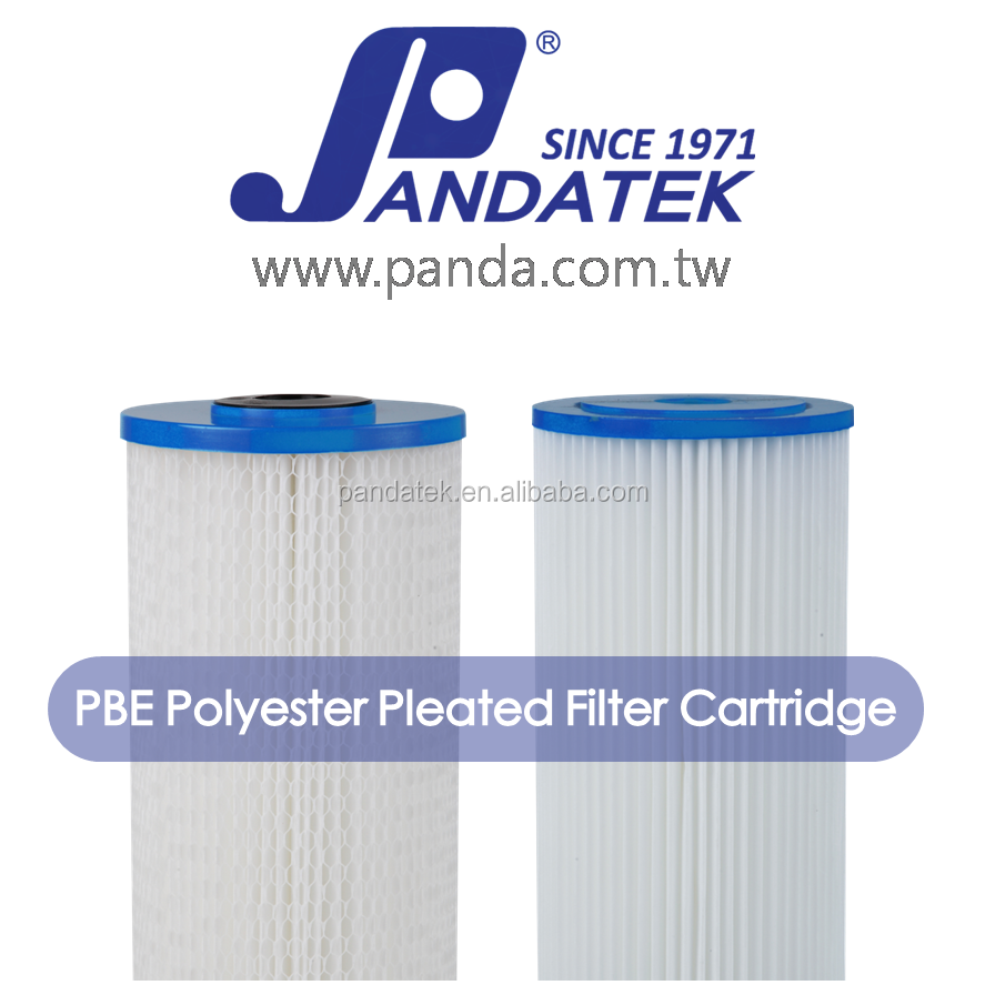 Polyester pleated filter cartridge, swimming pool filter cartridge, spa cartridge filter