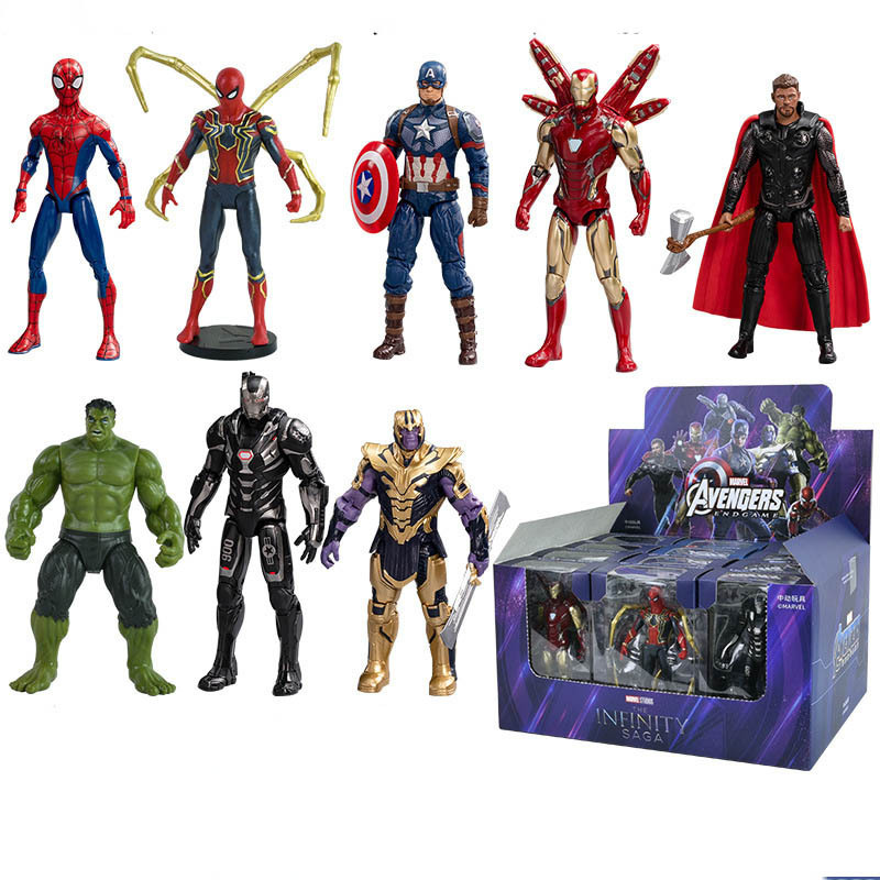 Wholesale Spider Man Action Figure Infinity War PVC Model Toys Spiderman Doll Movable Doll Toys Anime Cartoon Character Toys