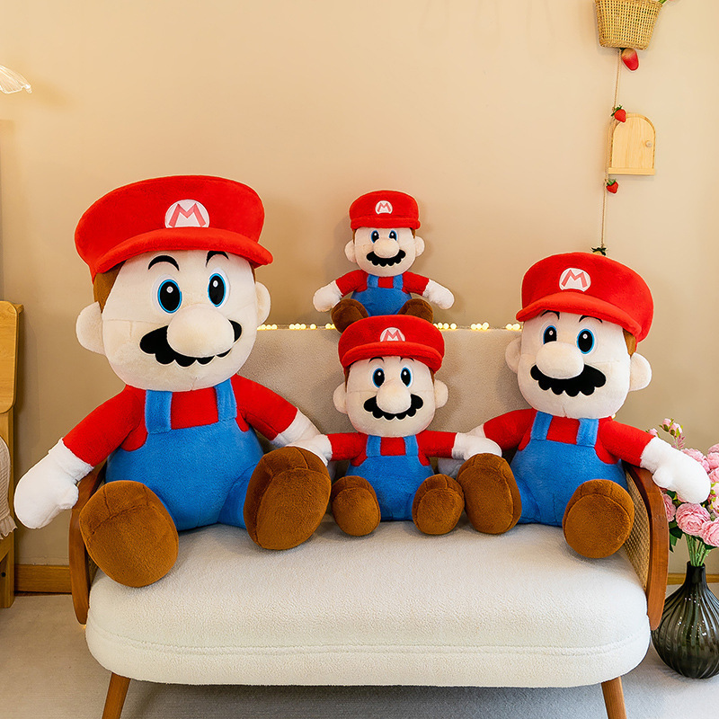 Super Bros Plush Toy Mario Doll Toys Bedding Soft Plush Cuddle Pillow 25cm Super Mushroom Yoshi Plushies Soft Animals Doll