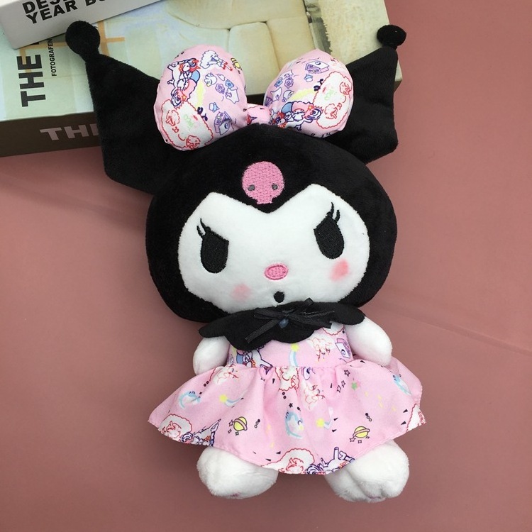 Wholesale 20cm Sanrioed Plush Toy Kawaii My Melody Cinnamoroll Kuromi Plush Toys Sanrioed Stuffed Doll Cute Kuromi Stuffed Dolls