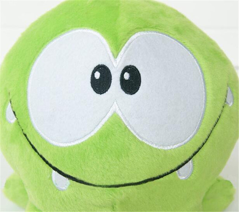 20cm Game Cut The Rope Om Nom Green Frog Stuffed Animal Plush Toys Om Nom Frog Plush Toy Soft Rubber Figure Classic Game Toys