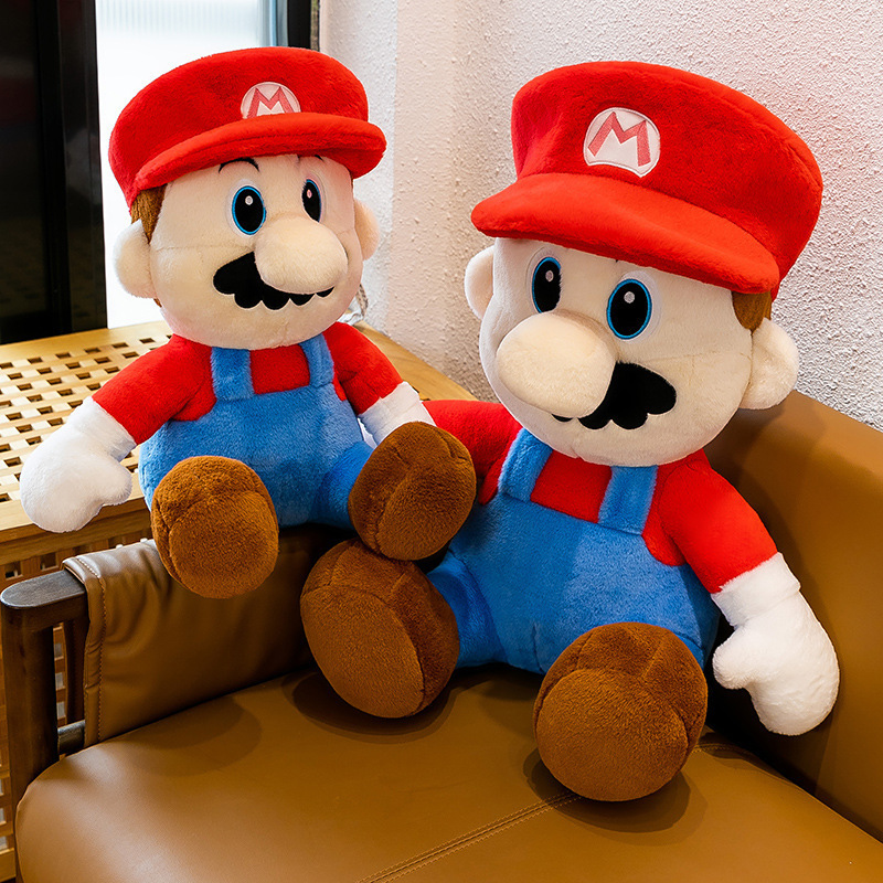 Super Bros Plush Toy Mario Doll Toys Bedding Soft Plush Cuddle Pillow 25cm Super Mushroom Yoshi Plushies Soft Animals Doll