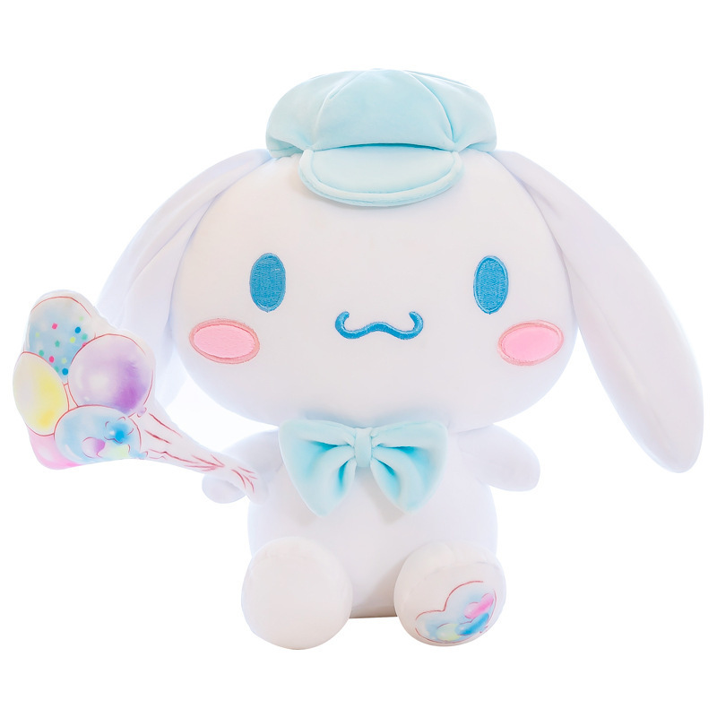 Cartoon balloon Cinnamoroll stuffed puppy plush doll Cinnamoroll toys crab machine pillow plush toy for baby cotton plush doll