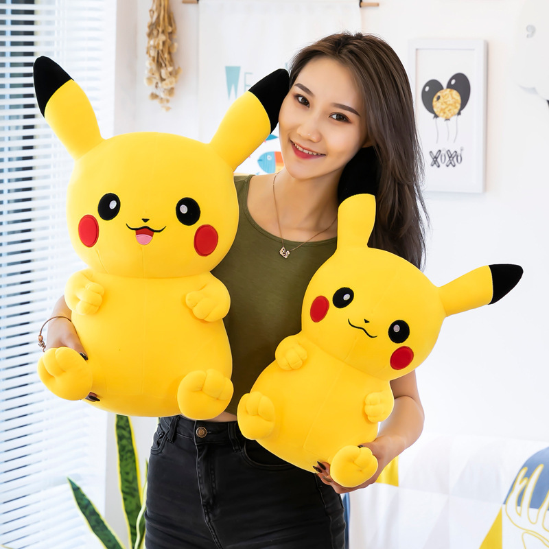 Cartoon Anime Plush Pillow Dolls Pikachu plush toy soft doll children's throw pillow pocket Pokemone Pikachu Squirtle Charmander