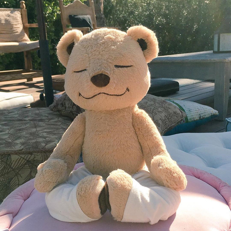 Yoga teddy bear doll plush toys Creative custom styling teddy bear dolls Animal Toys Kawaii Animal Yoga Bear For Valentine