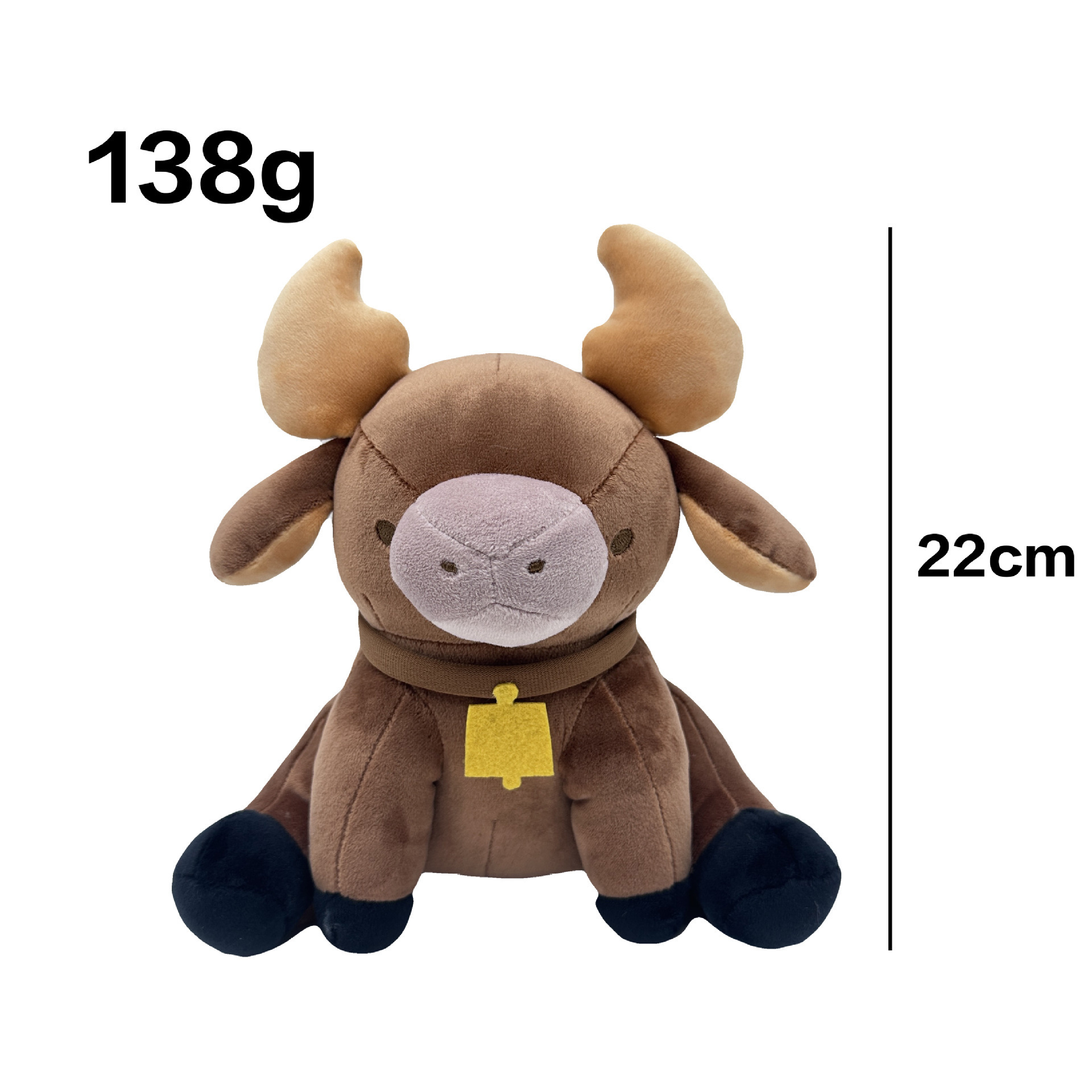 Palia Chapaa Plush Toys Lifelike Highland Cow Plush Doll Bison Brown Stuffed Animal Toys Simulation Wild Yak Doll Cattle Decor