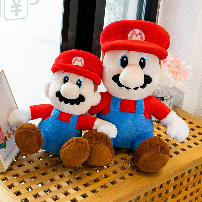 Super Bros Plush Toy Mario Doll Toys Bedding Soft Plush Cuddle Pillow 25cm Super Mushroom Yoshi Plushies Soft Animals Doll