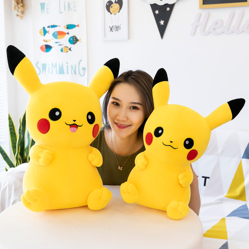 Cartoon Anime Plush Pillow Dolls Pikachu plush toy soft doll children's throw pillow pocket Pokemone Pikachu Squirtle Charmander